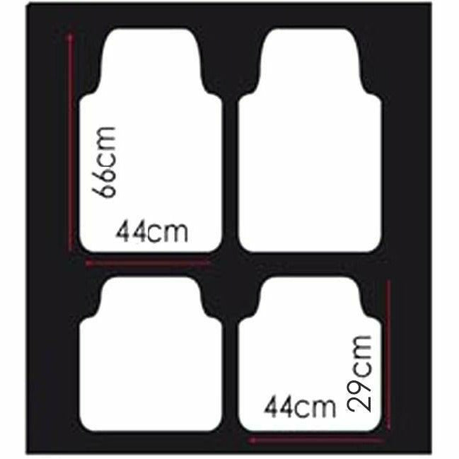 AUTO SPRINT - Tappetini auto Universali in moquette e Pvc - set 4 pezzi